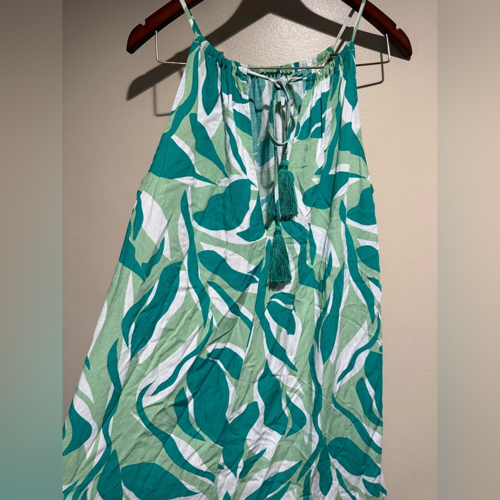 Label of Love Tropical Print Maxi Dress Green Size small - Picture 6 of 10